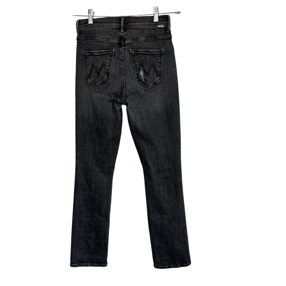 Mother Jeans The Mid Rise Dazzler Ankle Open Later Faded Black Stone Wash Sz 25 - Picture 2 of 11